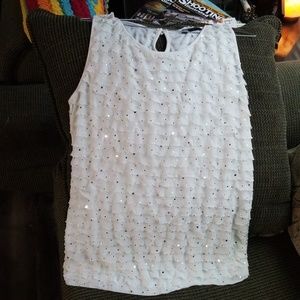 Carole Little Ruffled Sleeveless Top